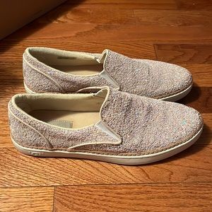 UGG Adley Chunky Glitter - light pink. Lightly worn shoes.